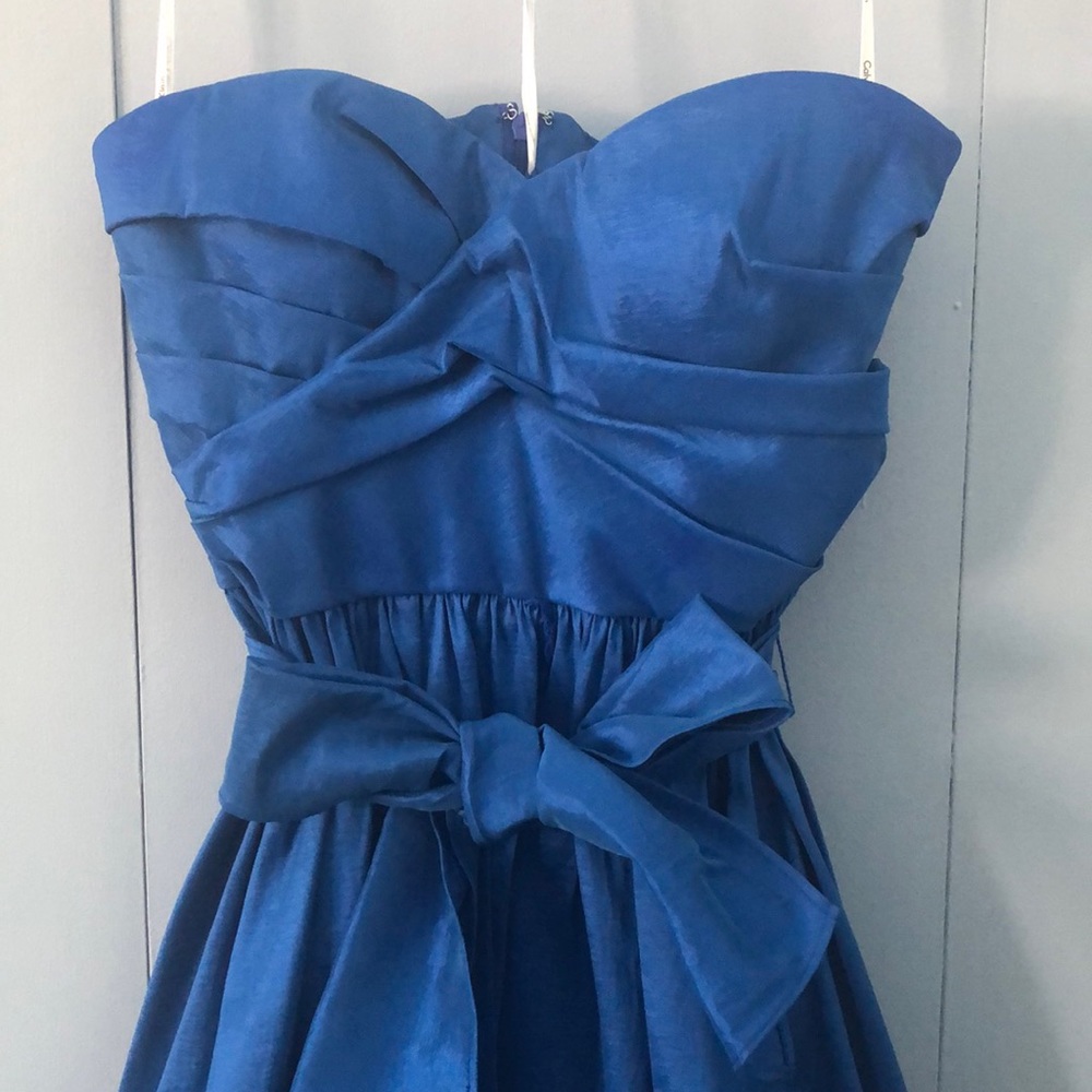 Calvin Klein Royal Blue Strapless Cocktail Dress - Picture 2 of 6